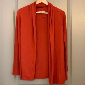 LOFT burnt orange cardigan